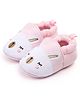 KIDLINGSS Bunny Embroidered Slip On Booties - Light Pink