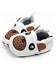 KIDLINGSS Animal Embroidered Slip On Booties - White & Brown