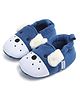KIDLINGSS Puppy Embroidered Slip On Booties - Blue