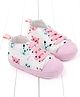 KIDLINGSS Cat Printed Lace Up Booties - Light Pink