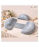 NeonateCare Maternity Pillow/Dual Pregnancy Wedge Pillows for Back & Belly Support - Grey