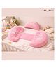 NeonateCare Maternity Pillow/Dual Pregnancy Wedge Pillows for Back & Belly Support - Pink