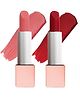 Gleva Cream Lipstick for Women Long Lasting Hydrating Lipstick, Creamy Finish for Perfect Lip Makeup Pack of -2 (Bold-18,Kisser-08)