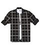 CAVIO Cotton Woven Full Sleeves Checked Shirt With Tee - Black