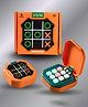 NEGOCIO AI Intelligence Tic Tac Toe | 9 Game Modes | Brain-Boosting Strategy Fun for kids- PACK OF 1- COLOR MAY VARY