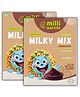 Millieartth Yummy Milky Mix, Chocolate Flavour, With Ragi, Jowar & Barnyard Millet, High Calcium & Protein , No Corn Flour, No Artificial Colours or Preservatives, Nutri Milk Additive 300 g X 2