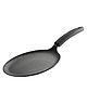 TRAMONTINA TITANEX 24cm Pre-Seasoned Cast Iron Dosa Tawa | Flat Surface with Raised Edges | for Dosa, Uttapam, Cheela, Paratha | Induction & Gas Compatible | Non-Slip Handle
