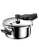 Tramontina Aero Arc 2L Tri-Ply Stainless Steel Pressure Pan | Compact Multi-Purpose | Food-Grade SS304 | 3-Layer Safety | Gas & Induction Compatible | Easy-Close Lid | Inner Markings.