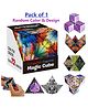 ADKD Magic Transforming Cube  Shape-Shifting Geometric Puzzle Toy for Kids & Adults | Pack of 1 (Random Design/Color)