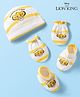 Babyoye Disney Interlock Knit  Cap Mittens & Booties Set WIth The Lion King Graphics Multicolor - Diameter 17 cm