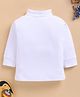 Unfab Cotton Jersey Knit Full Sleeves Solid Winter Thermal Vest - White