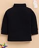 Unfab Cotton Jersey Knit Full Sleeves Solid Winter Thermal Vest - Black