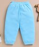 Unfab Cotton Jersey Knit Solid Winter Thermal Pants - Sky Blue