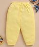Unfab Cotton Jersey Knit Solid Winter Thermal Pants - Yellow