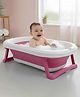StarAndDaisy Bath Tub for Baby Foldable Bath tub for Kids, Space Saving Design, Newborn Baby Folding Bathing Tub Girls & Boys with Soap Tray, Easy to Store-Pink