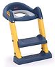 Babyhug Ladder Potty Seat - Blue Yellow| Comfortable & Secure Training Seat| Anti-Slip Base| Easy to Clean| Lightweight Design| Easy to Assemble| Fits All Regular Commodes