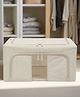 STOR 22L Collapsible Cotton Hemp Storage Bin | Compact Organizer for Closets & Shelves | Off-White