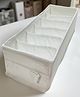 STOR Polyester Storage Organizer | Foldable, Washable & Space-Saving | Compartments for Essentials | White