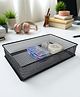 STOR Stackable Mesh Organizer | Sturdy Metal, Open-Mesh Space-Saving Storage for Home & Office | Ash Gray