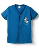 Tango Single Jersey Knit Half Sleeves Giraffe Printed Jhabla - Blue