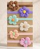 SYGA Set Of 6 Floral Detailed Headbands - Multi Color