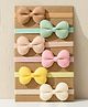 SYGA Set Of 6  Bow Detailed Headbands - Multi Color