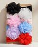 SYGA Set Of 6 Floral  Detailed Headbands - Multi Color