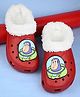 Yellow Bee Disney Toy Story Featuring Buzz Lightyear Applique & Plush Line Detailed Perforated Clogs - Red