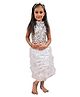 BookMyCostume Sleeveless Western Dance Annual Day Costume Set - White
