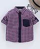 TONYBOY Cotton Woven Full Sleeves Checked Shirt - Pink