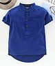 TONYBOY Cotton Woven Half Sleeves Solid Shirt - Blue
