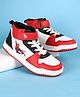 Pine Kids Marvel Velcro Closure Casual Shoes With Spider-Man Graphics - Red & White