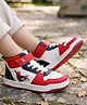Pine Kids Marvel Velcro Closure Casual Shoes With Spider-Man Graphics - Red & White