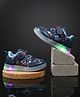 FEETWELL SHOES Space Theme Designed Velcro Closure LED Shoes - Blue
