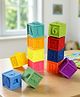Scented Cuddle Cubes Soft Baby Building Blocks - Set Of 12| Colorful Soft Stack & Learn Toy| Educational Sensory Blocks with Numbers, Animals, Fruits, Textures & Shapes| BIS Certified