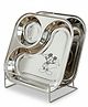 CutTales, Heavy Duty Stainless Steel 2 Section Laser Printed Micky Design On Kids Dinner Plate Set for kids (2 Pc ) | BPA free, 100% Food Grade