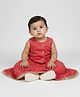 Biglilpeople Cotton Woven Sleeveless Bandhani Printed Lehenga Choli Set - Pink