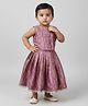 Biglilpeople Cotton Woven Sleeveless Abstract Printed Coordinating Lehenga Choli Set - Purple