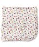 CUCUMBER Interlock Knit Towel With Bunny Print L 81 x B 81 cm - Light Green