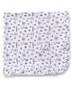 CUCUMBER Interlock Knit Towel With Butterfly & Bee Print L 81 x B 81 cm - Light Blue