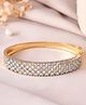 VALLEY OF JEWELLERY - Women Gold Plated CZ Studded Kada Bracelet - Gold-66 g