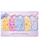 Totilo Newborn Small Knot Bib | Soft Cotton Baby Feeding Bibs | Absorbent & Comfortable for Drooling & Feeding (Pack of 6)