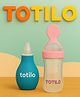 Totilo Spoon Feeder Bottle + Nose Sucker Combo for Newborns & Infants | Safe & Easy Use- Pink & Blue