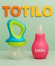 Totilo Baby Nose Cleaner + Fruit Nibbler Feeder Combo | Safe & BPA Free- Pink & Green