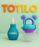Totilo Baby Nose Cleaner + Fruit Nibbler Feeder Combo | Safe & BPA Free- Blue & Purple