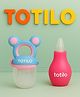 Totilo Baby Nose Cleaner + Fruit Nibbler Feeder Combo | Safe & BPA Free- Pink & Blue