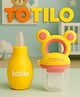 Totilo Baby Nose Cleaner + Fruit Nibbler Feeder Combo | Safe & BPA Free- Yellow & Pink