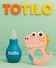 Totilo Baby Nose Sucker & Baby Teether Combo | Safe Nasal Aspirator + BPA-Free Teething Toy for Newborns & Infants- Blue & Pink