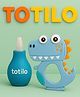 Totilo Baby Nose Sucker & Baby Teether Combo | Safe Nasal Aspirator + BPA-Free Teething Toy for Newborns & Infants- Blue & Blue
