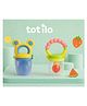 Totilo Premium Silicone Fruit Mickey Nibbler & Rattle Nibbler - Yellow & Pink (Pack of 2)